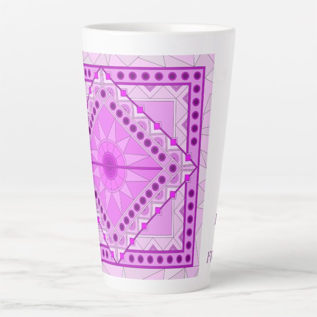 PURPLE DECORATIVE ART MUG  (Front)