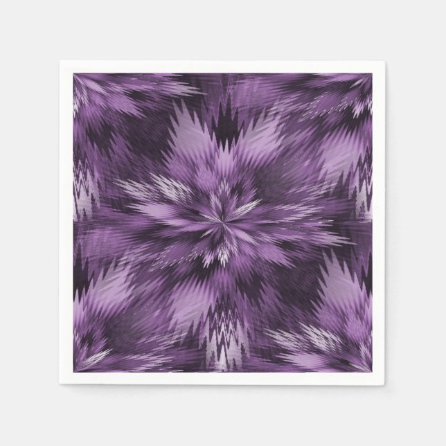 Purple Decorative Floral Napkins (Front)