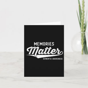 Purple Dementia Awareness Gifts Memories Problem Card