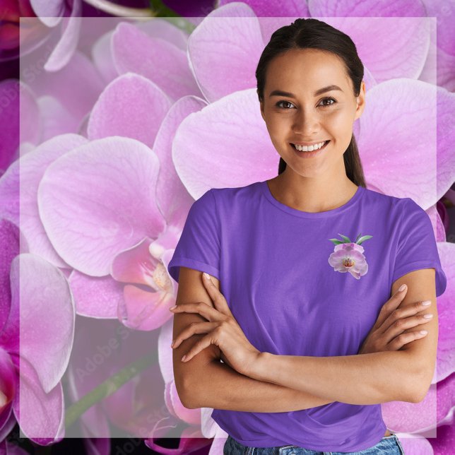 Purple Dendrobium Orchids T-Shirt (Creator Uploaded)