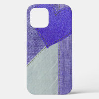Purple Denim Heart