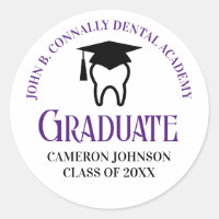 Purple Dental School Custom Dentist Graduation