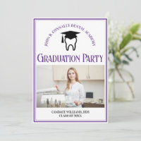 Purple Dental School Photo Custom Graduation Party