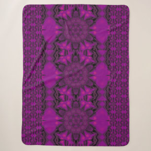 Purple Desert Song 14 Sherpa Blanket