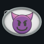 Purple Devil Emoji Belt Buckle<br><div class="desc">Purple Devil Emoji Belt Buckle</div>