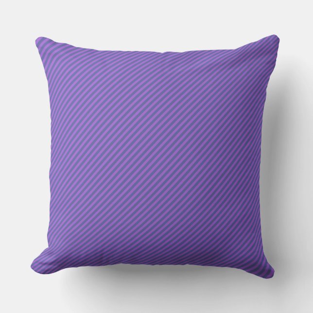 Purple Diagonal Pinstripe  Cushion (Front)