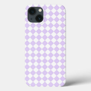 Purple Diamond Chequered pattern iPhone 13 Case
