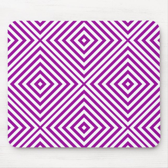 Purple Diamond Chevron Mouse Mat (Front)