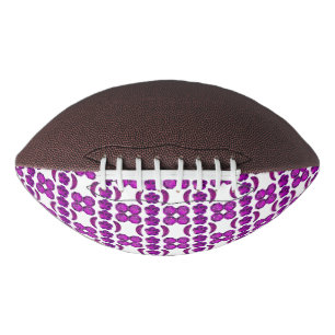 Purple Diamond Design American Football