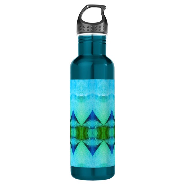 Purple Diamond Ikat x GL 710 Ml Water Bottle (Front)