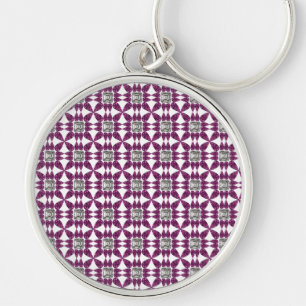 Purple Diamond Key Ring