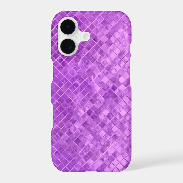 Purple Diamond Metallic Tile Design (Back)