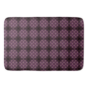 Purple Diamond Passion Pattern Bath Mat