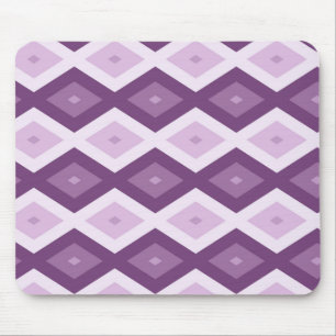 Purple diamond pattern mouse mat