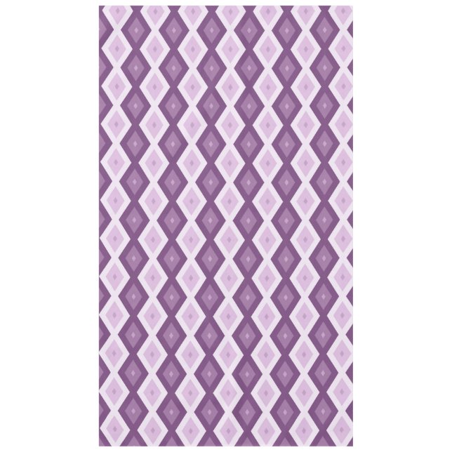 Purple diamond pattern tablecloth (Front)