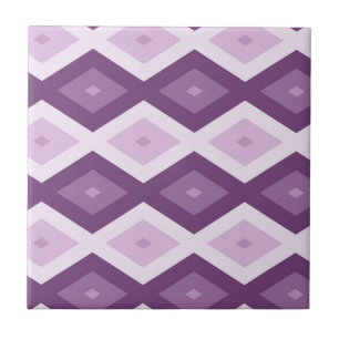 Purple diamond pattern tile