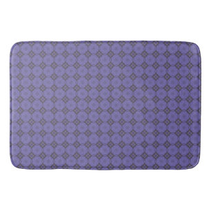 Purple Diamond Square Pattern Bath Mat