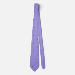 purple diamond studs tie