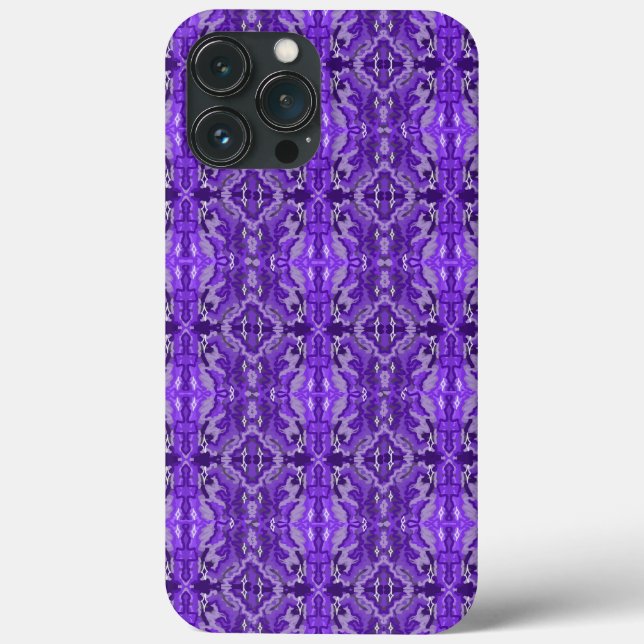 Purple Diamond-y Abstract Pattern  Case-Mate iPhone Case (Back)