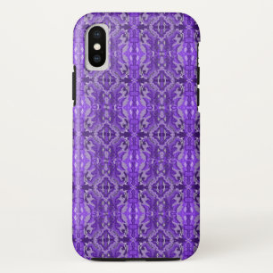 Purple Diamond-y Abstract Pattern iPhone X Case