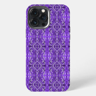 Purple Diamond-y Abstract Pattern iPhone 13 Pro Max Case