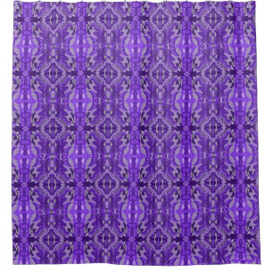 Purple Diamond-y Abstract Pattern  Shower Curtain