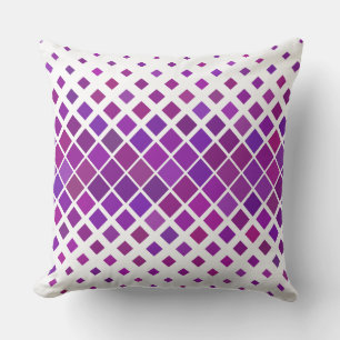 purple diamonds outdoor pillow