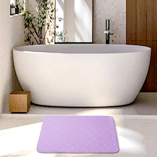 Purple Diamonds Pattern Bath Mat (Creator Uploaded)