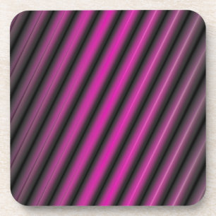 Purple Diffuse Lines Coaster