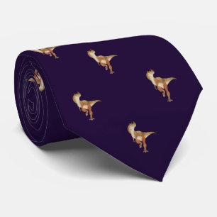 Purple Dinosaur Pattern Work, Professional Men's Tie