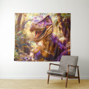 Purple Dinosaur Tapestry