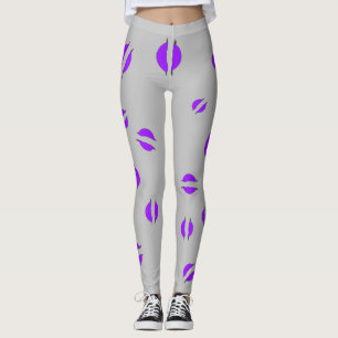 Purple Disc Leggings