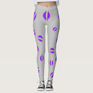 Purple Disc Leggings