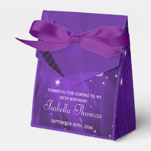 Purple Disco Ball and Sparkle Heels Favour box
