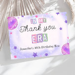 Purple Disco Ball In My Birthday Era  Thank You Card<br><div class="desc">Purple Disco Ball In My Birthday Era Thank You Card</div>