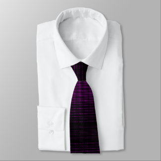 Purple disco lights, halftone led dots pattern tie