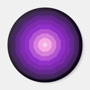 Purple Dodecagon Geometric Twelve Sided Form Magnet