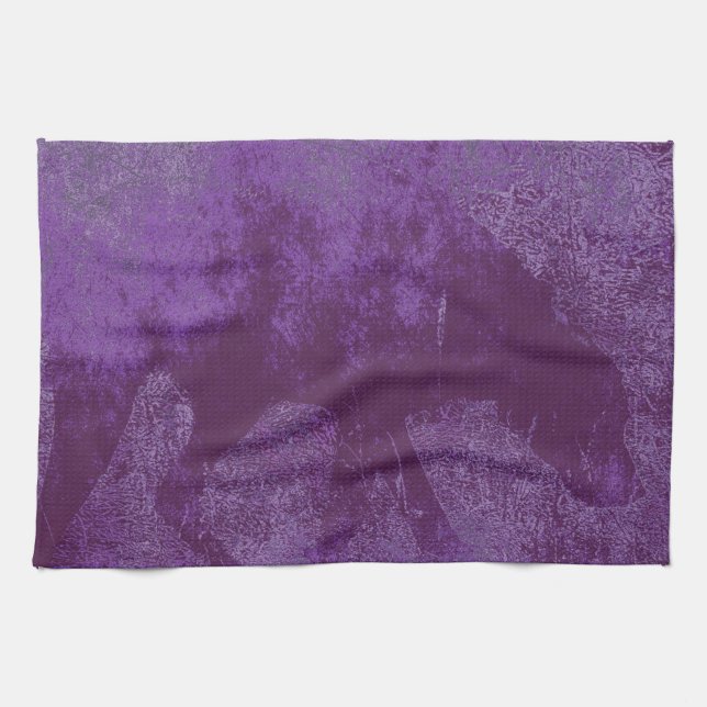 Purple Dog Tea Towel (Horizontal)