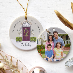 Purple Door First Christmas in Our New Home Ceramic Tree Decoration