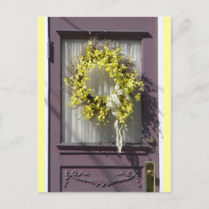 Purple door postcard