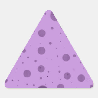 Purple Dot Chaos Triangle Sticker