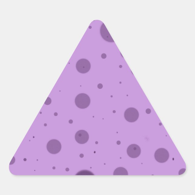 Purple Dot Chaos Triangle Sticker (Front)