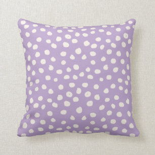 Purple Dots Animal Print Spots Cushion