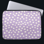 Purple Dots Animal Print Spots Laptop Sleeve<br><div class="desc">Animal Print Dots – Pruple dalmatian spots.</div>