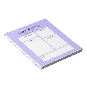Purple Dots Daily Planner Notepad