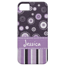 Purple Dots & Stripes