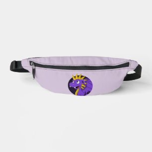Purple dragon cartoon bum bags