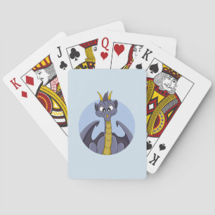 Purple dragon cartoon playing cards