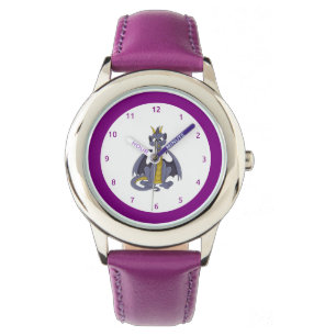 Purple dragon cartoon Watch