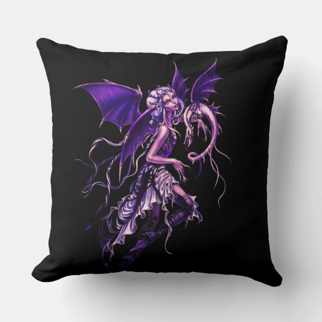 Purple Dragon Fairy Cushion (Front)